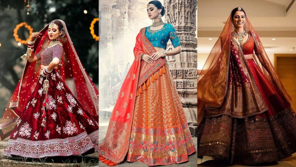 Winter wedding outfit ideas, winter bridal lehengas, winter bridal outfits, winter wedding dresses, winter wedding outfits, trendy lehenga designs for winter weddings