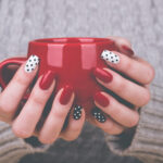 Nail art, nail arts, beautiful nails, polka dots nail designs,