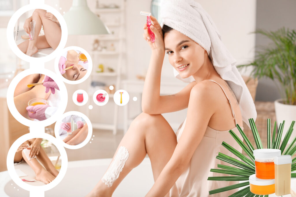 Facial hair removal, waxing, sugaring,