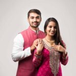 Diwali dress for women and men, festive dress,