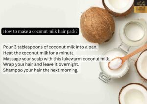 Coconut milk hair pack
