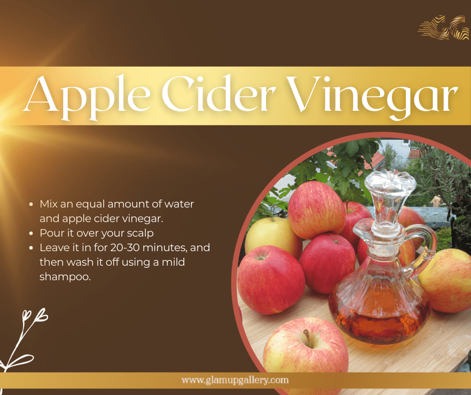 home remedies for hair dandruff,  Apple cider vinegar for dandruff control,