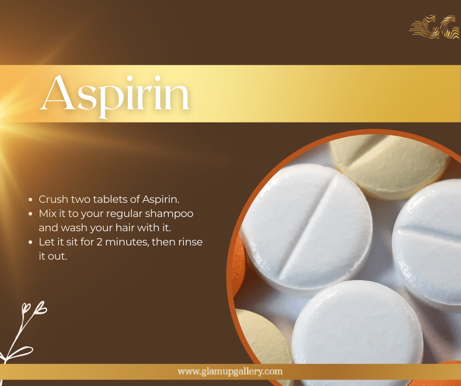 anti dandruff home remedies, aspirin for dandruff